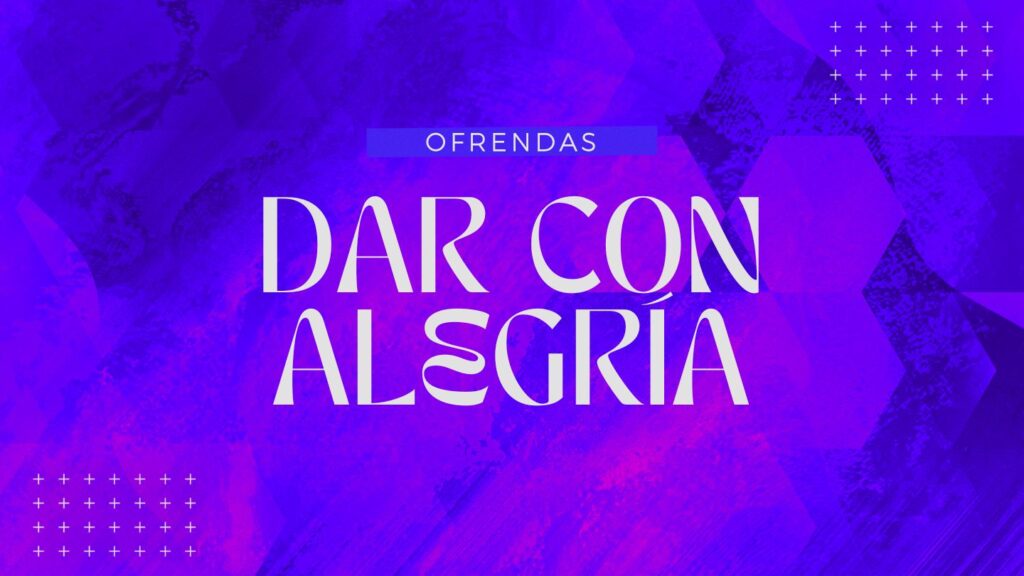 Dar con alegría